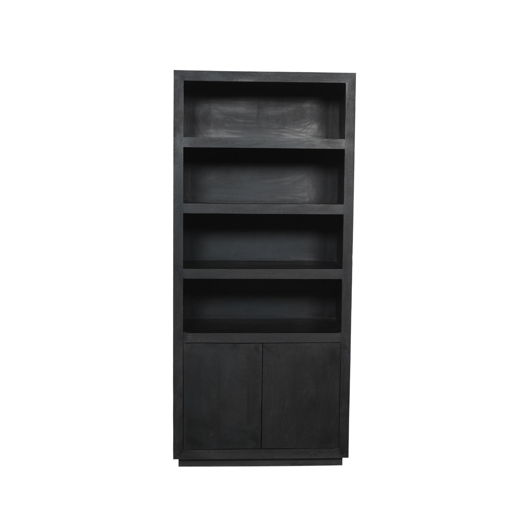 BÜCHERREGAL Brussel Schwarz 45/90/200 cm - Schwarz, Holz (90/200/45cm) - Starfurn