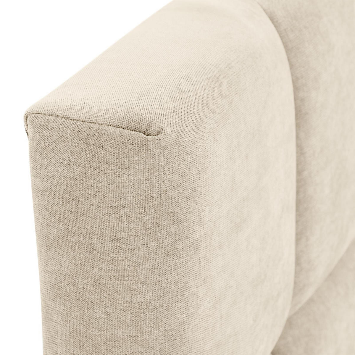 POLSTERBETT EMILIA 140x200 cm cremeweiß - Creme, Textil (140/200cm) - IDIMEX