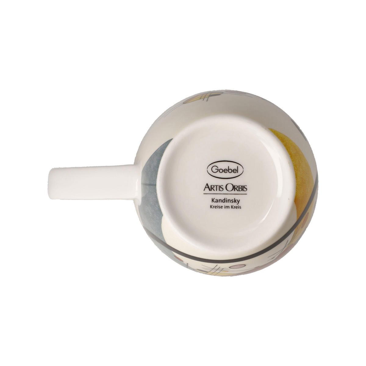 KÜNSTLERTASSE Wassily Kandinsky - Kreise im Kreis, Fine Bone China, Bunt, 0.4 L - Multicolor, Keramik (0.4L) - Goebel