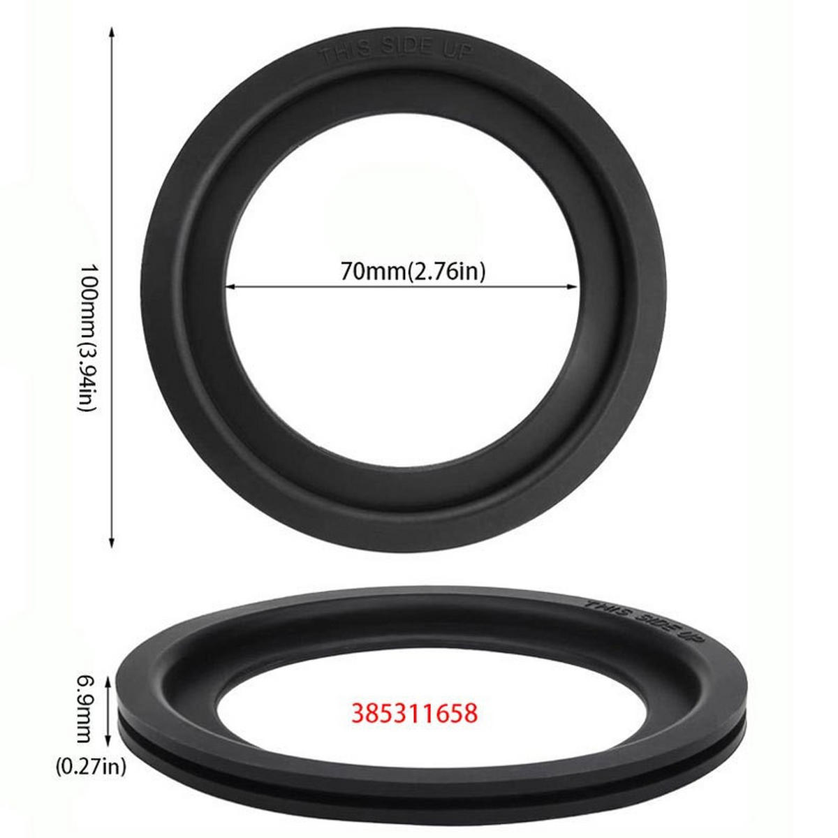 WC-DICHTUNGSRING, schwarz.18/18/10.5CM - Multicolor, Kunststoff (18/10.5/18cm)