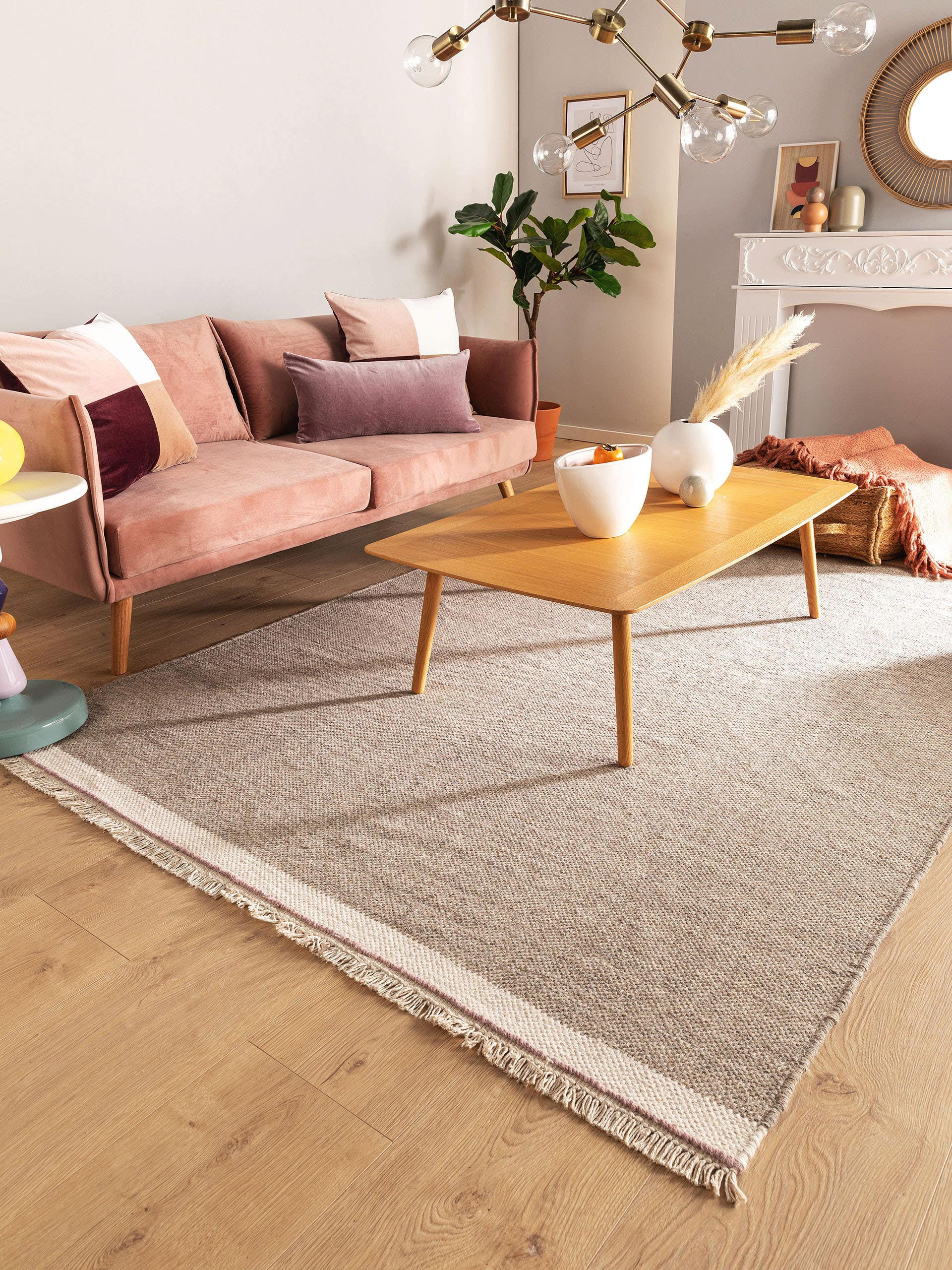 WOLLTEPPICH Karla Grau 120x170 cm - Grau, Textil (120/170cm) - benuta Pop