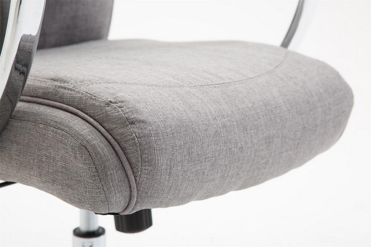 BÜROSTUHL Volute, Stoff Grau - Grau, Textil/Metall (65/125/73cm) - TPFLiving
