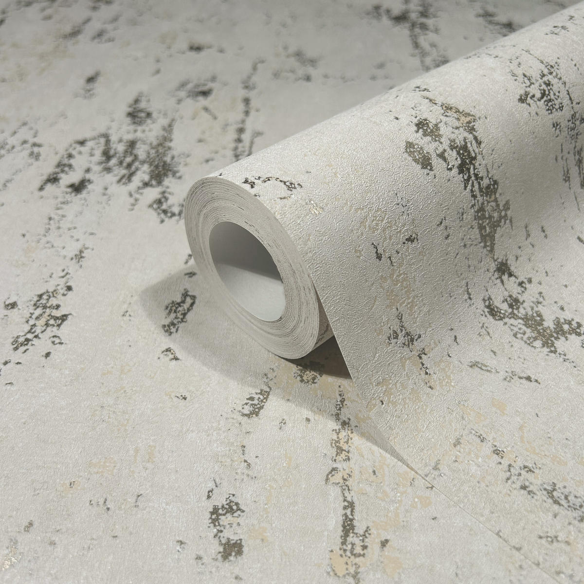 VLIESTAPETE Betonoptik Tapete beige - Beige/Weiß, Papier (53/1005cm) - marburg