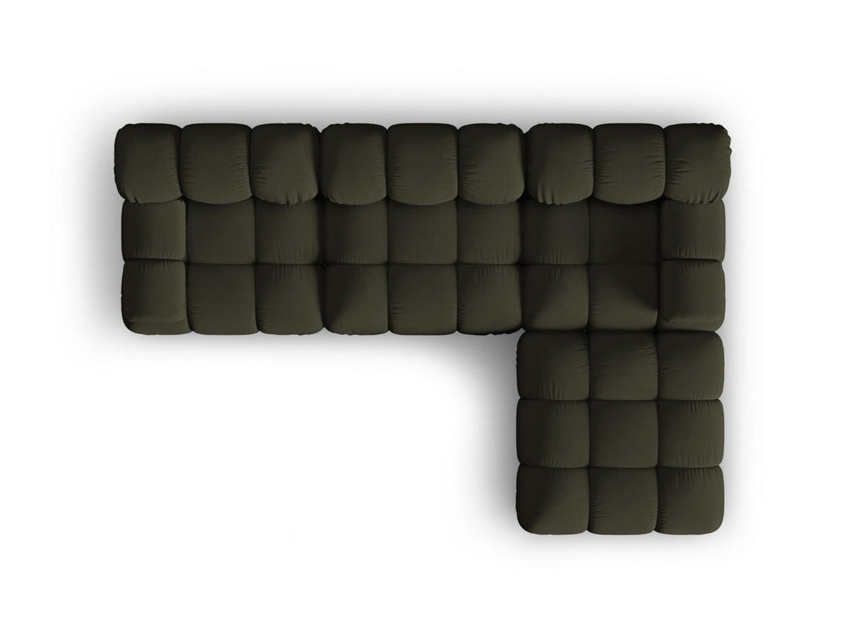 SOFA modular Bellis aus 3D-Stoff Amazonasgrün 4 Sitzplätze - Waldgrün, Textil (188/70/282cm) - Micadoni