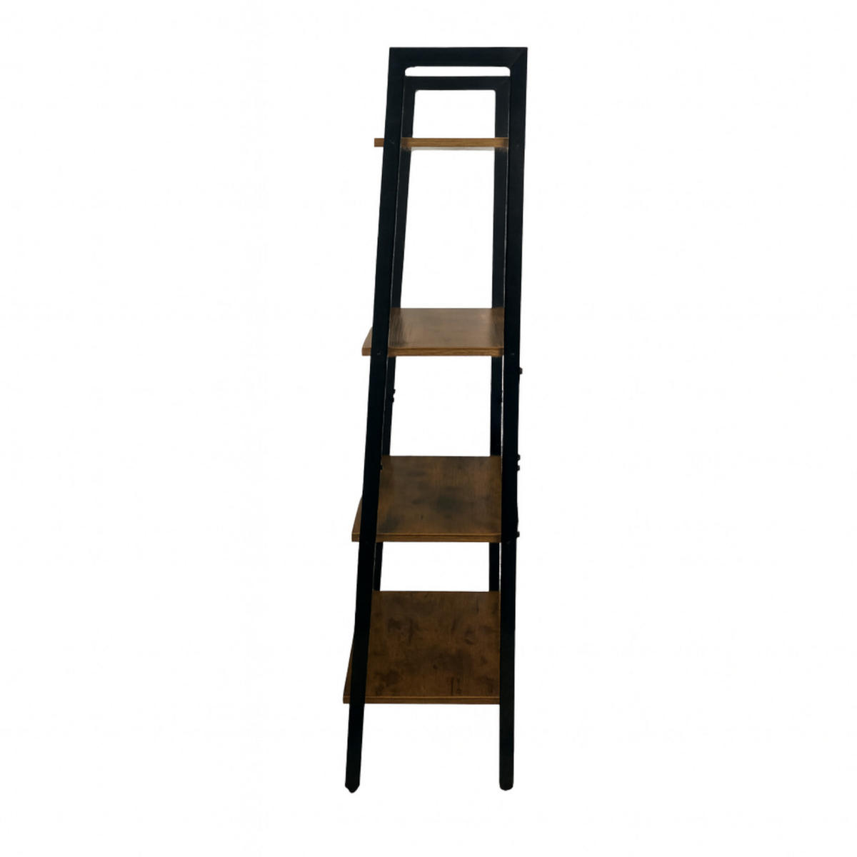 REGAL Metall Holzoptik Dunkelbraun 4 Böden 56/34/137 cm - Dunkelbraun, Holzwerkstoff/Metall (56/137/36cm) - Begryf