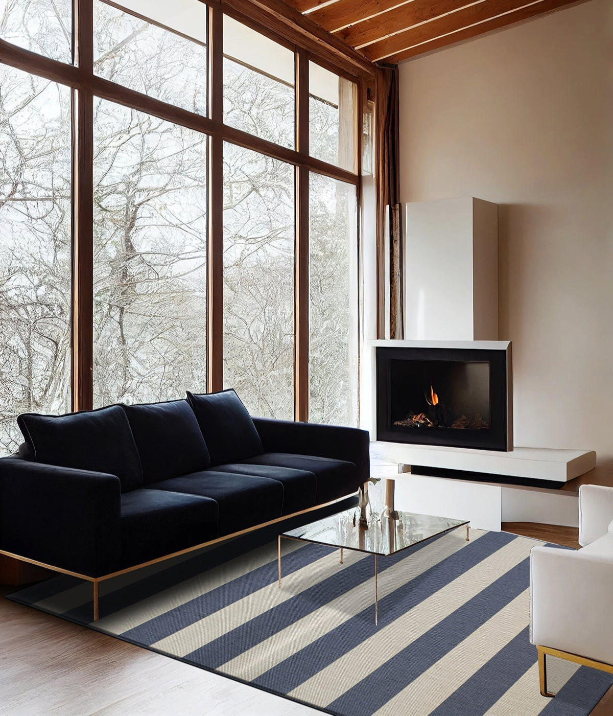 TEPPICH für Innen und Außen blau - Blau, Textil (140/200cm) - AFK Living