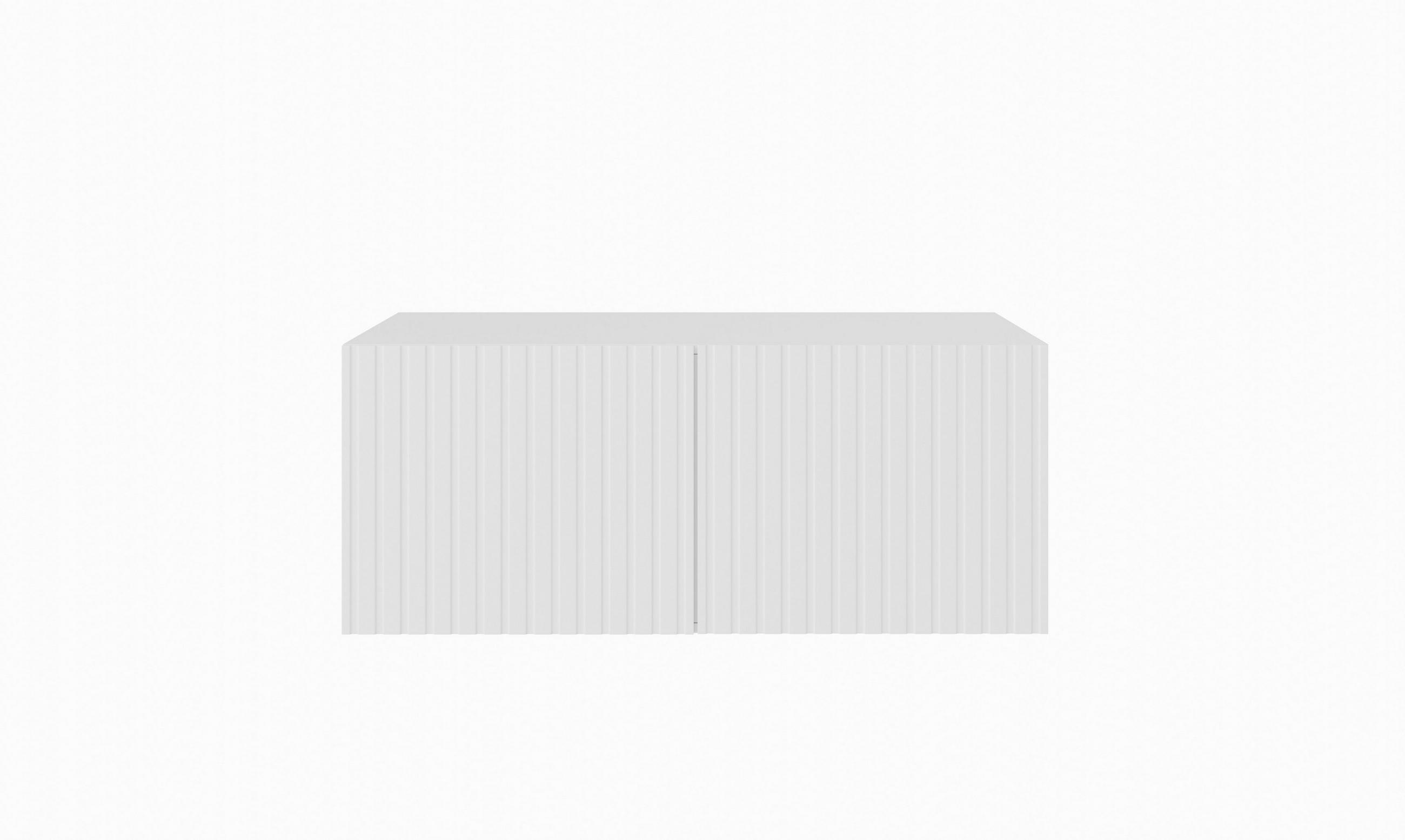 LOWBOARD LIVO 100/41/40 cm, Hängender TV-Schrank Weiß - Weiß, Holzwerkstoff (100/41/40cm) - MASSENO