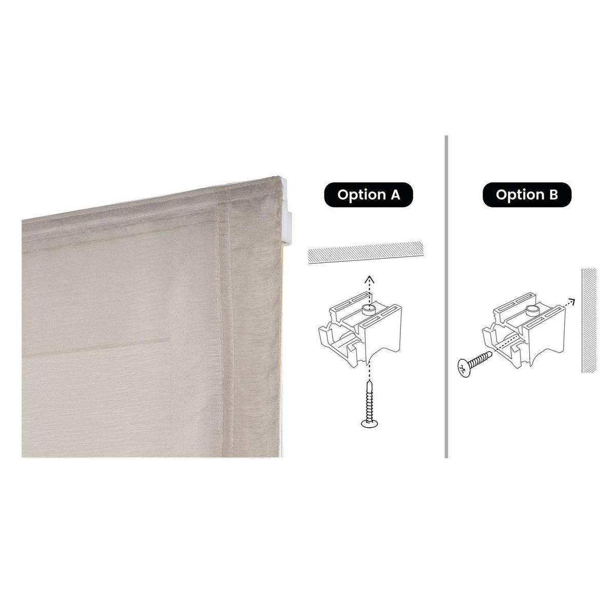 RAFFROLLOS | Dream Braun, 150 cm x 175 cm - Braun, Kunststoff (150/175cm) - STORESDECO