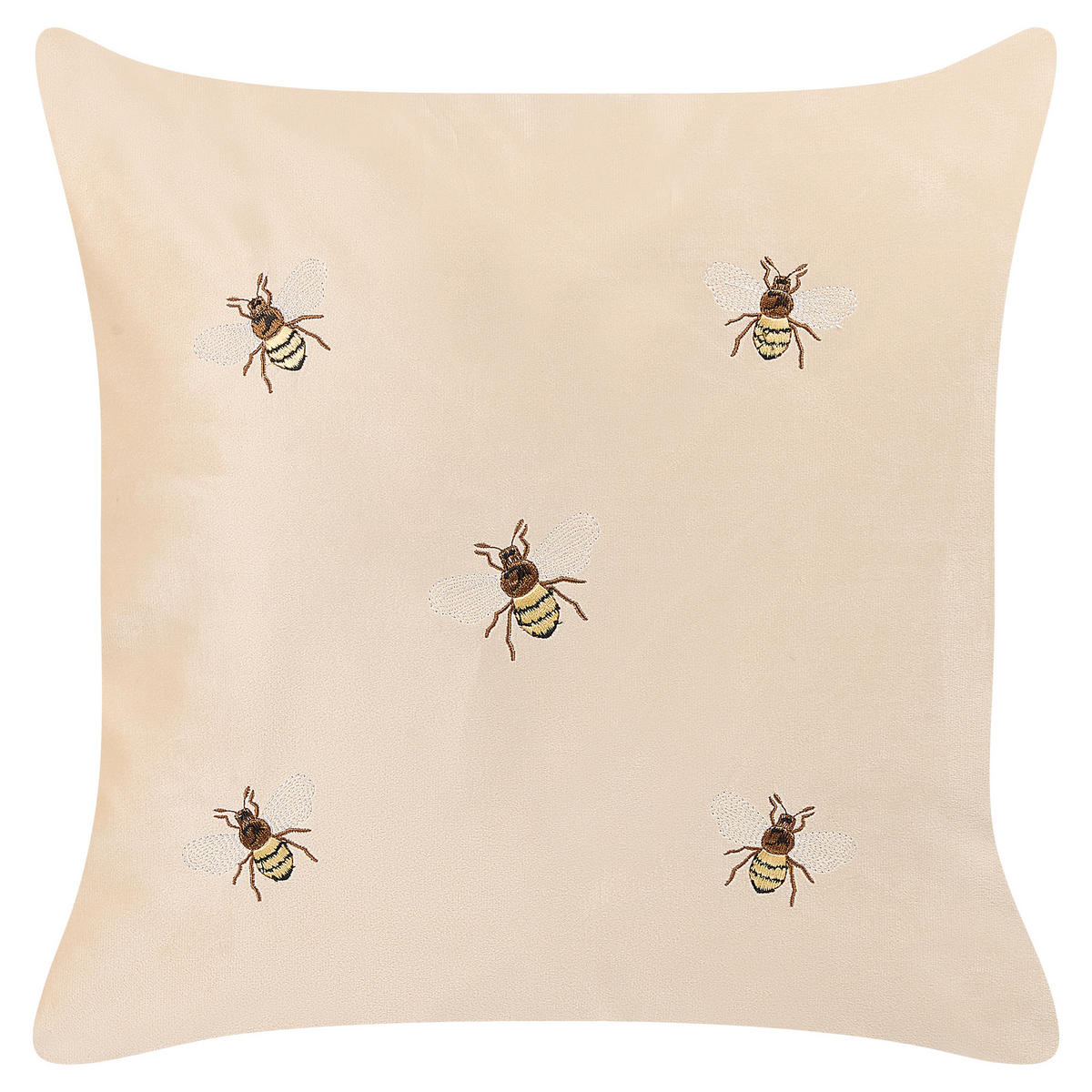 DEKOKISSEN 2er-Set Beige 45/45 cm Talinum - Beige, Textil (45/45cm) - Beliani