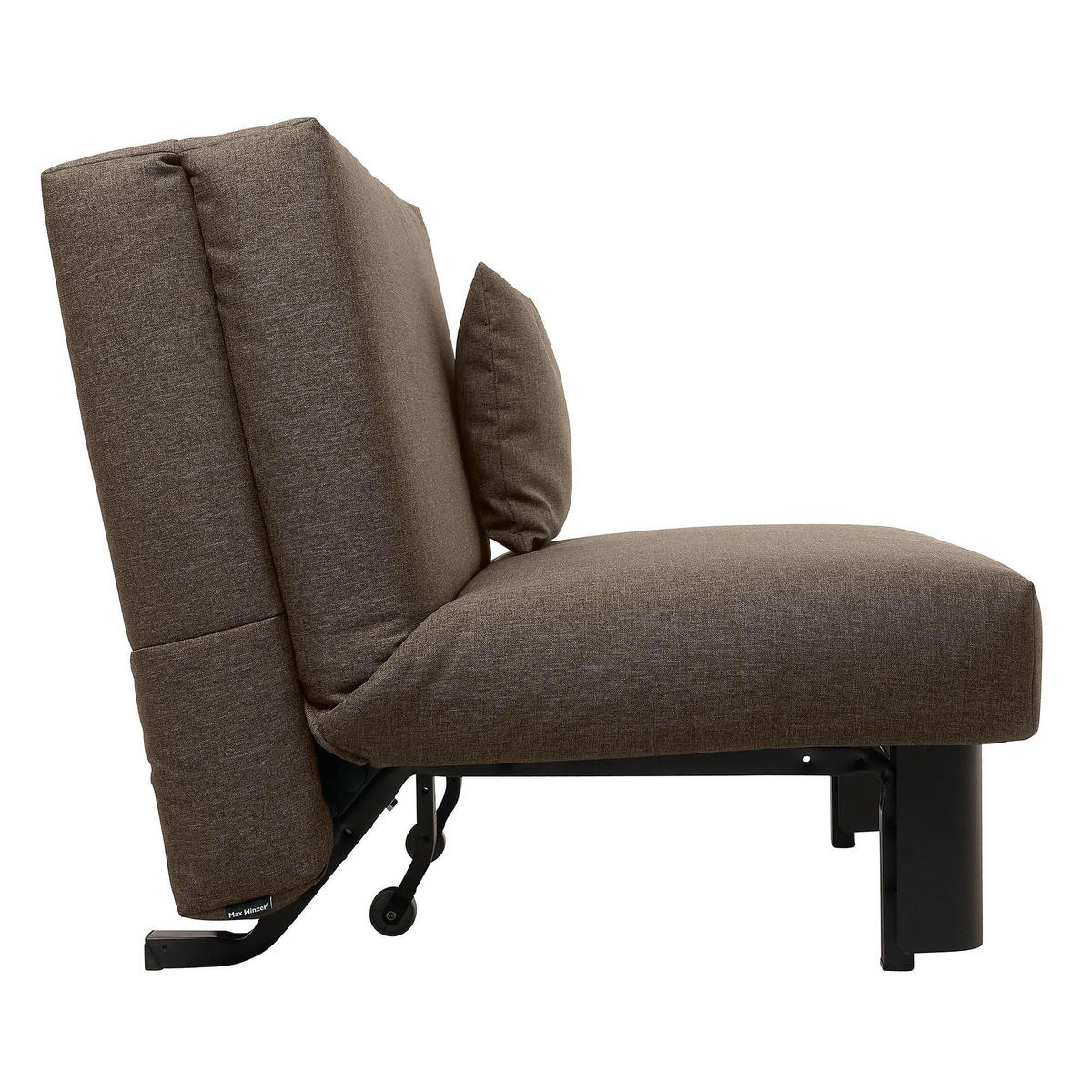FALTSOFA Kalomira Bezug Flachgewebe Metall schwarz / sahara - Sahara, Kunststoff (145/84/100cm) - 58aufmkessel