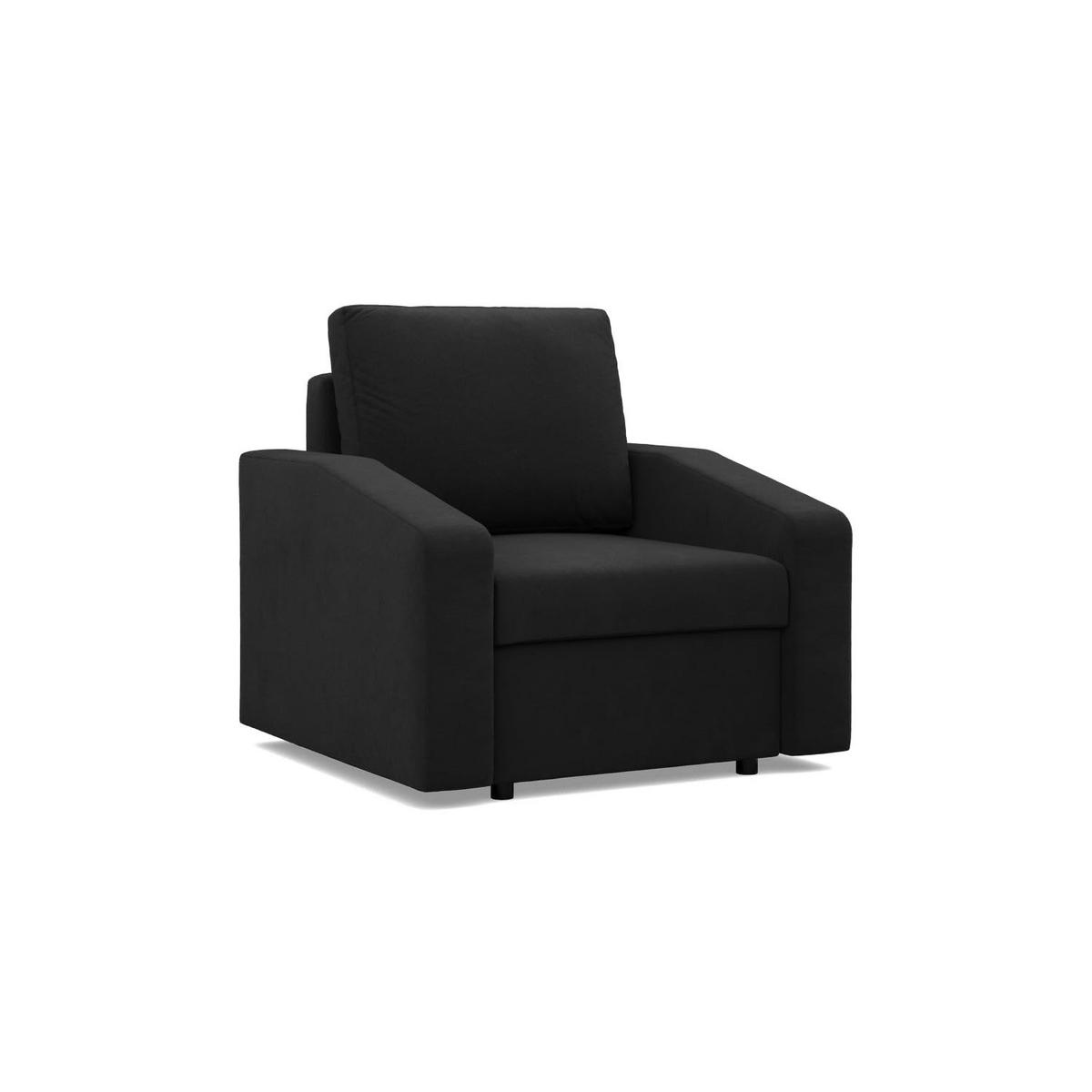 LOUNGESESSEL NEO, Schwarz - Schwarz, Textil (83/85/92cm) - Mebligo
