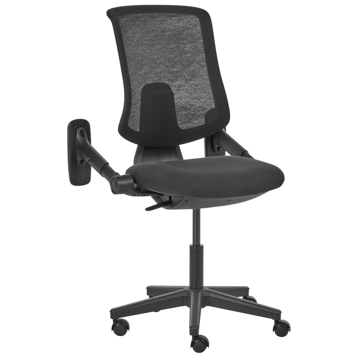 KANCELÁŘSKÁ ŽIDLE Látka Černá Sero - černá, textil (66/95/58cm) - Beliani