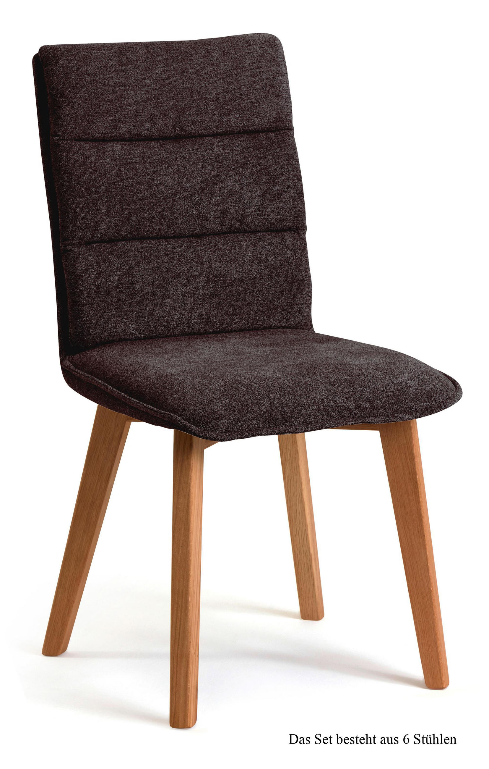 ESSZIMMERSTUHL (6er-Set) Darija 47x92x60 Eiche geölt/Espresso - Eichefarben/Dunkelbraun, Kunststoff (60/92/47cm) - 58aufmkessel