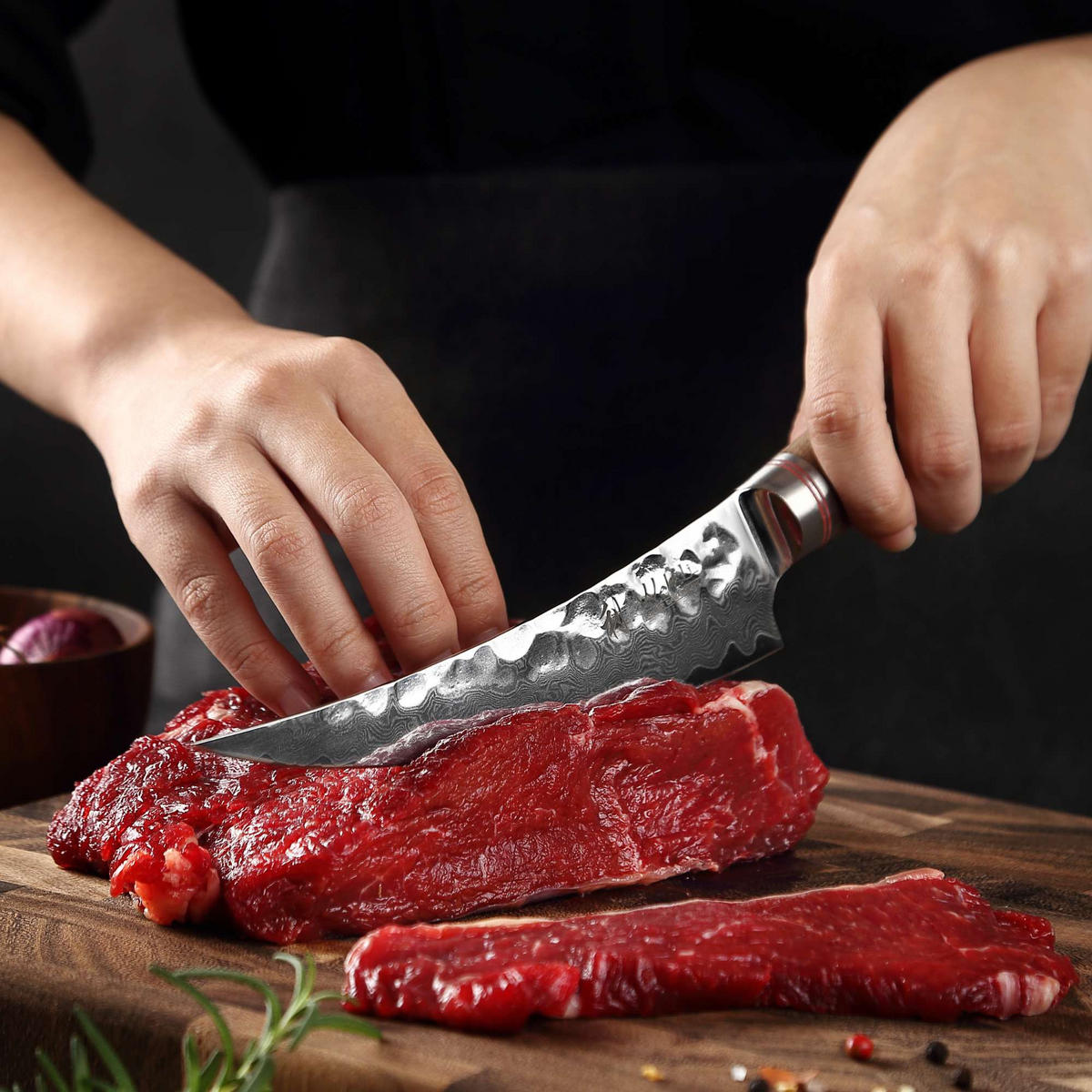 AUSBEINMESSER 16 cm - Nussbaumfarben, Holz/Metall (30cm) - Wakoli