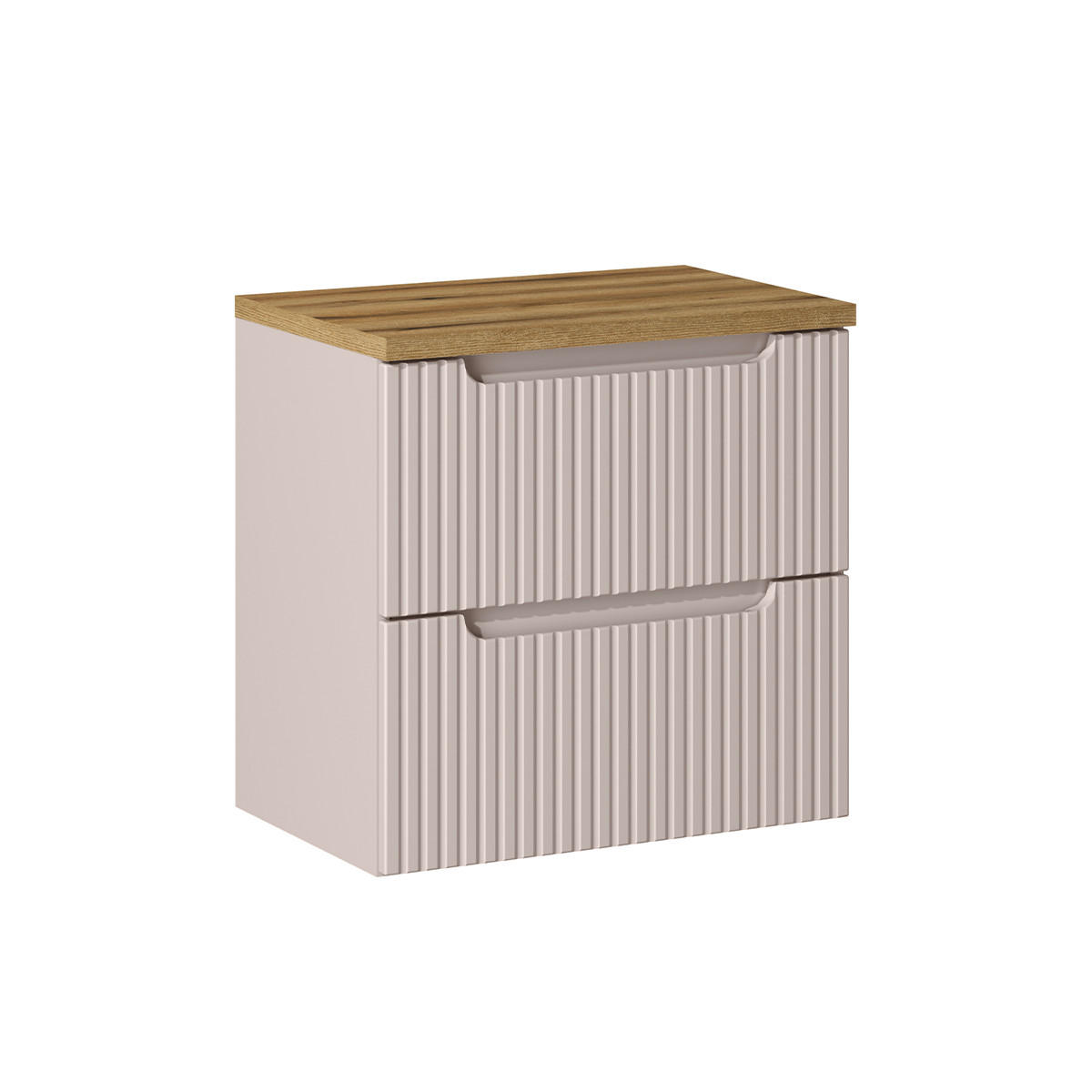 WASCHTISCHUNTERSCHRANK 60.4cm Riva Kaschmir - Beige, Holzwerkstoff (60.4/59/40cm) - Petits-meubles