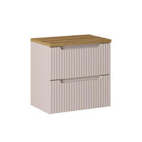 WASCHTISCHUNTERSCHRANK 60.4cm Riva Kaschmir - Beige, Holzwerkstoff (60.4/59/40cm) - Petits-meubles