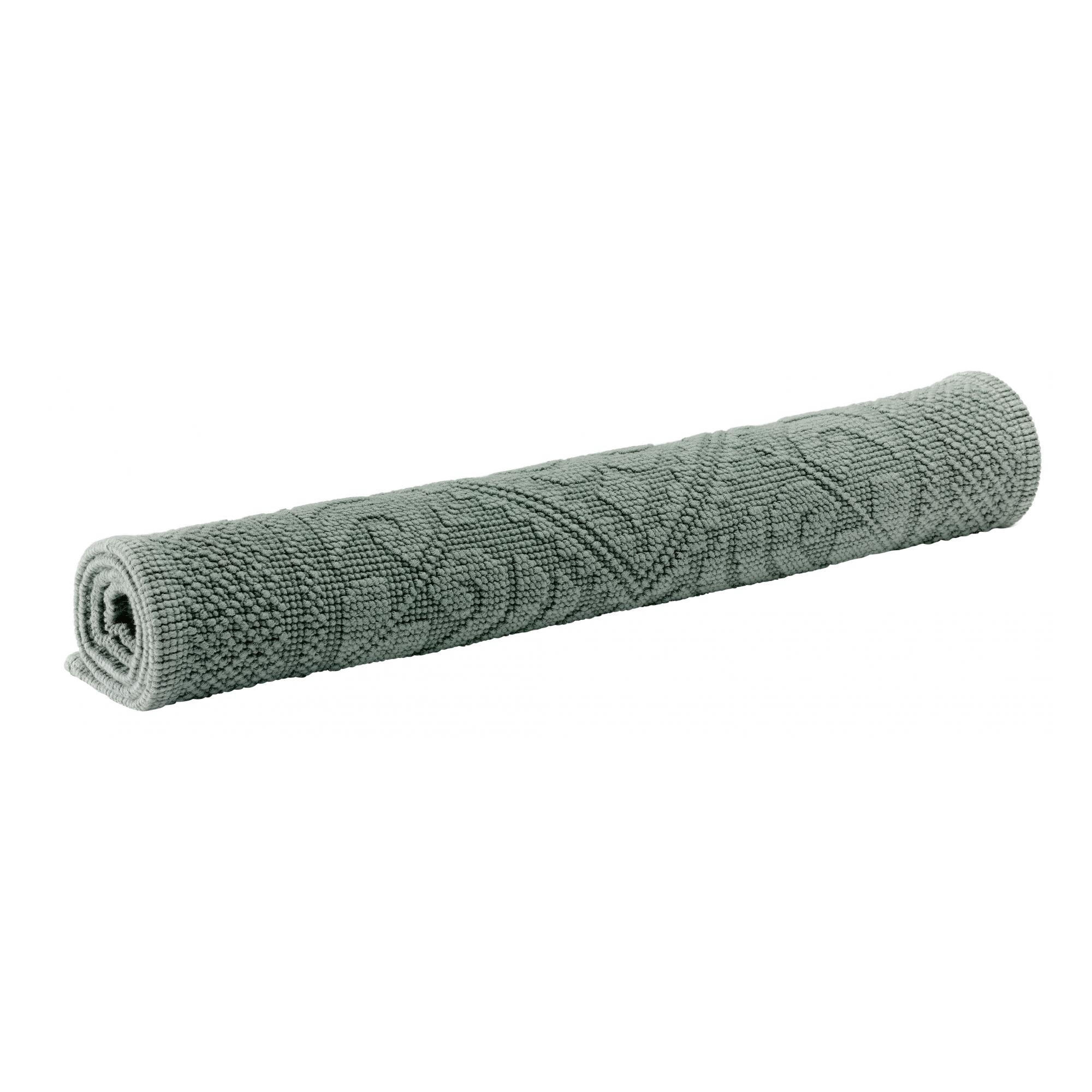 BADEMATTE Enzo thymian 70 x 140 cm - Olivgrün, Textil (70/140cm) - Vivaraise