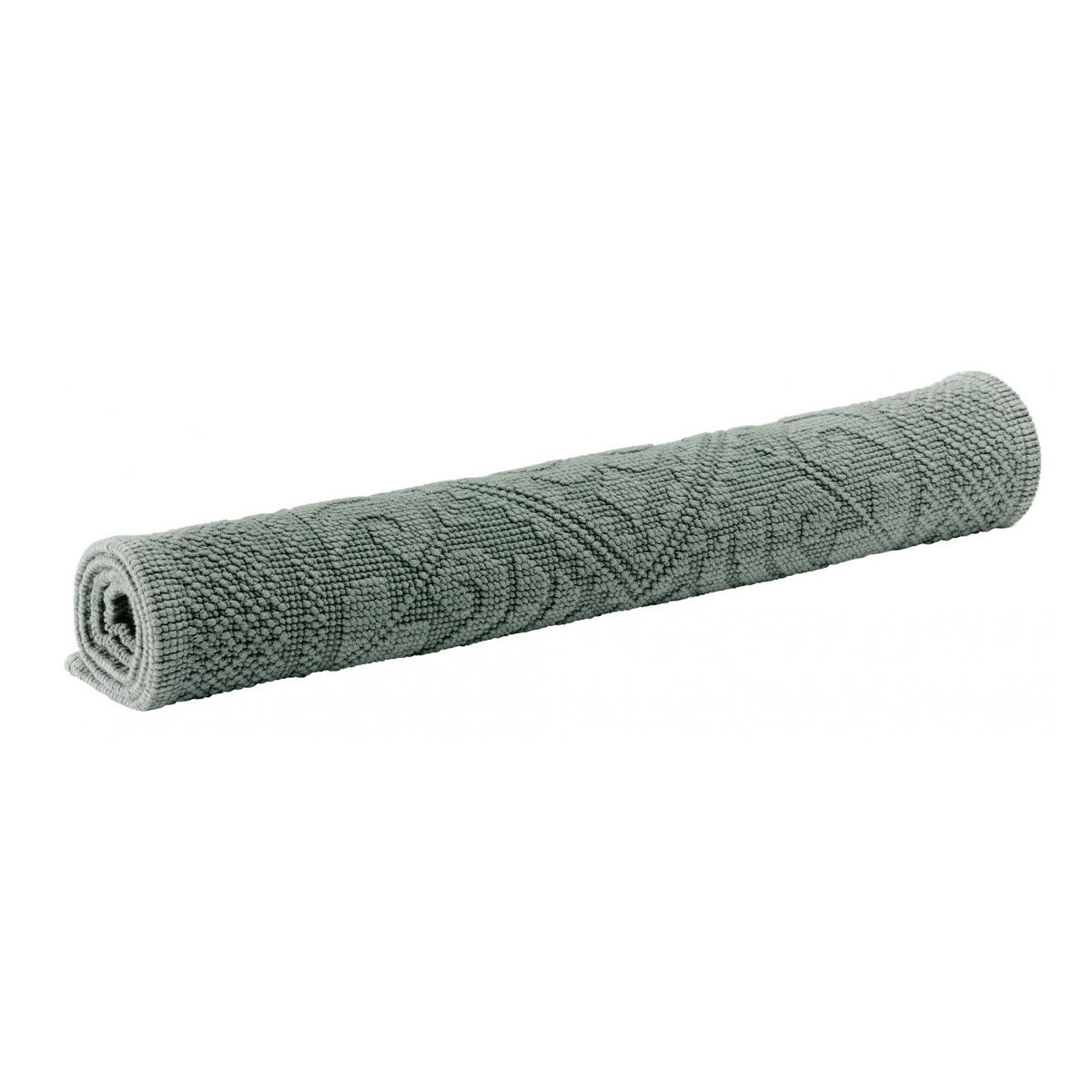 BADEMATTE Enzo thymian 70 x 140 cm - Olivgrün, Textil (70/140cm) - Vivaraise