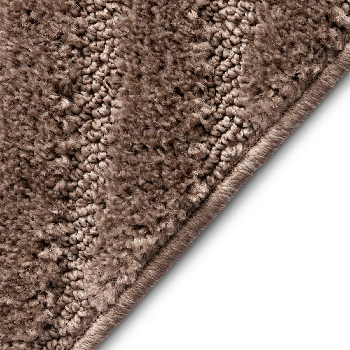 KURZFLORTEPPICH LINEA taupe Bogenmuster 3D-Struktur 140/200 cm - Taupe, Textil (140/200cm) - Tapiso