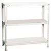 SCHRAUBREGAL PANDA SMALL | HxBxT 100x110x30cm | Fachlast 75kg | Weiß - Weiß, Metall (110/100/30cm) - PROREGAL