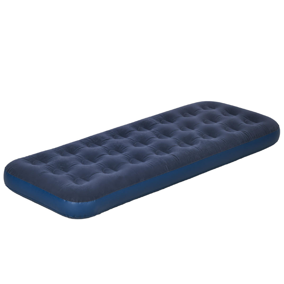 LUFTMATRATZE DE-18898 einfach, mit integrierter Handpumpe Blau - Blau, Kunststoff - ComfortXL