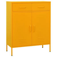 LAGERSCHRANK Senfgelb 80/35/101,5 Cm Stahl - Gelb, Metall (35/101.5/80cm) - vidaXL