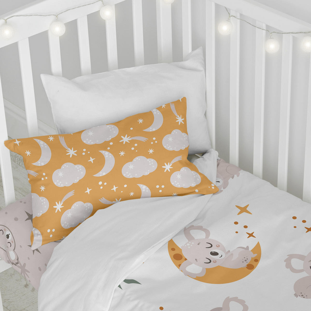 BETTBEZUG 2er-Set teiliges baby koala 100x120 cm (kinderbett) mehrfarbig - Multicolor, Textil (100/120cm) - Happy Friday