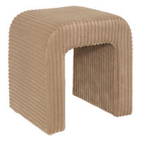 BOGENHOCKER aus Cord Sevi 41/35,5/43 cm - Braun, Kunststoff (35.5/43/41cm) - Atmosphera Createur d´interieur