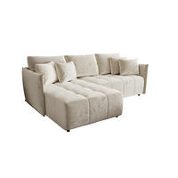 ECKSOFA Onil mit Schlaffunktion - Beige, Textil (242/190cm) - SIMKAM Furniture