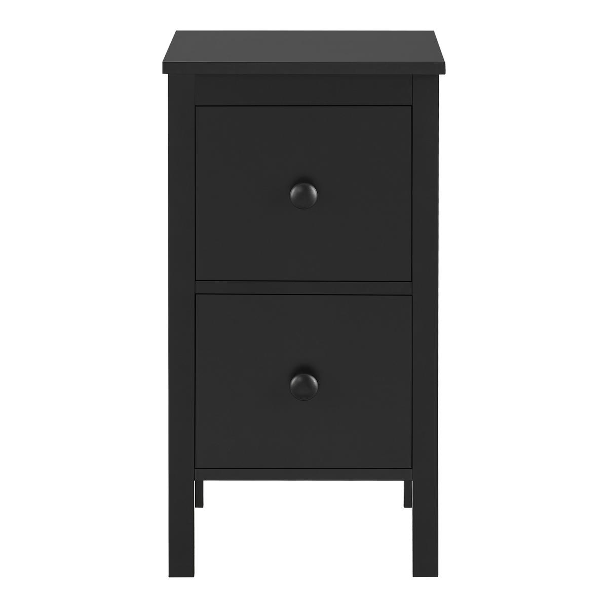 BEISTELLTISCH Urjala - Schwarz, Holzwerkstoff (25/27/52cm) - [en.casa]