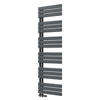 HEIZKÖRPER 159,9/50 cm Anthrazit Warmwasser aus Stahl 832 W mit Mittelanschluss G1/2" - Anthrazit, Metall (50/159.9/5.9cm) - S'AFIELINA