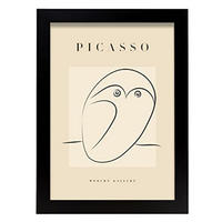 POSTER Picasso Sammlungs4. A4 Schwarzer Rahmen - Schwarz, Papier (29.7/5/21cm) - Nacnic