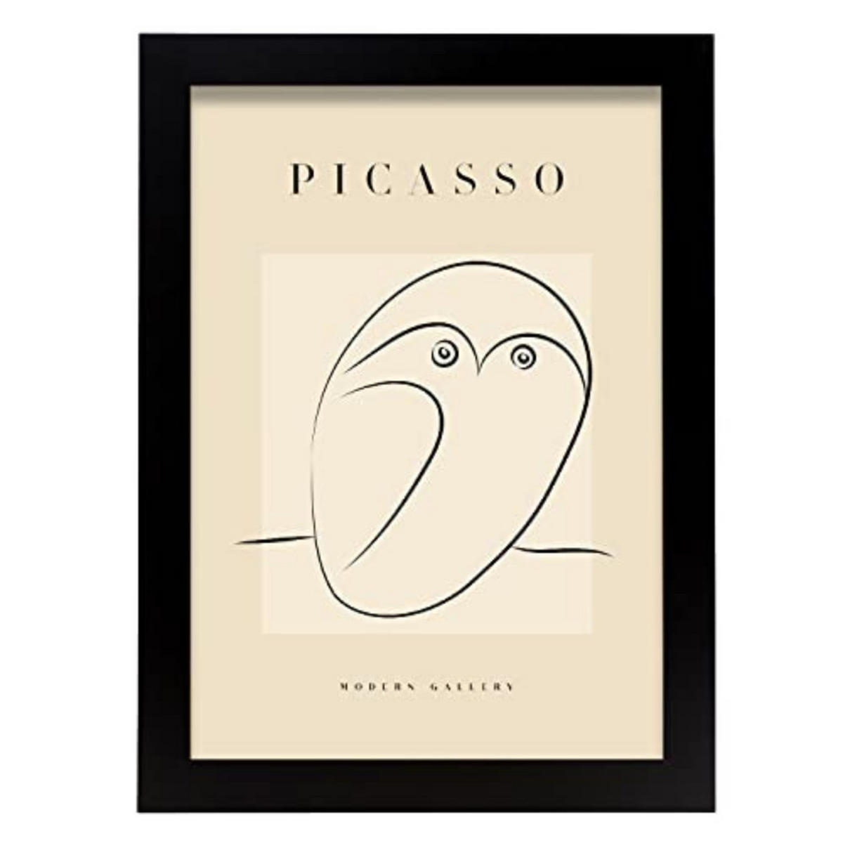 POSTER Picasso Sammlungs4. A4 Schwarzer Rahmen - Schwarz, Papier (29.7/5/21cm) - Nacnic