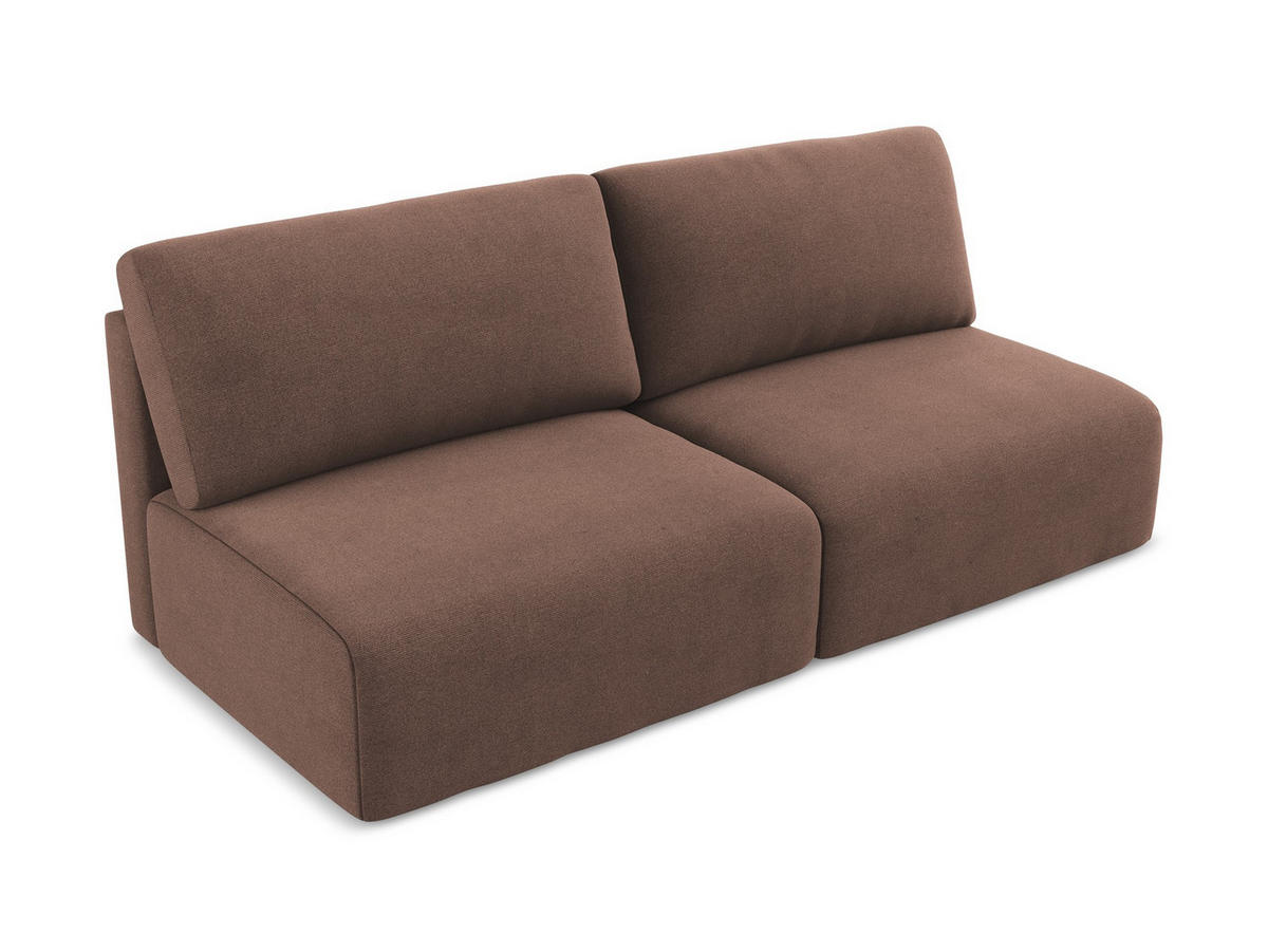 3-SITZER SOFA mit Schlaffunktion Strukturstoff Stoff Pink - Pink/Hellrosa, Kunststoff/Textil (216/79/102cm) - Makamii
