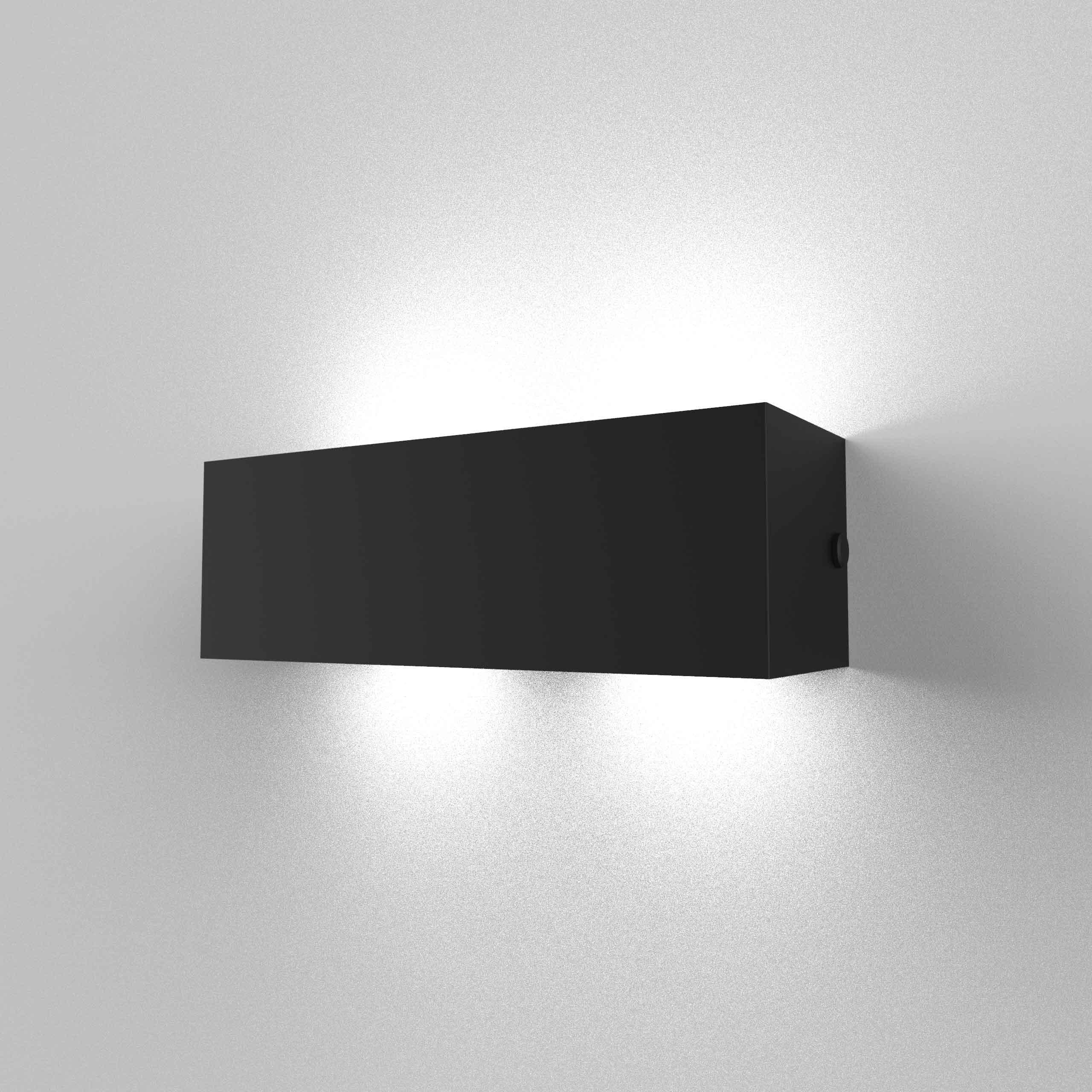 Lumicom Wandleuchte Schwarz 30x10x10 cm
