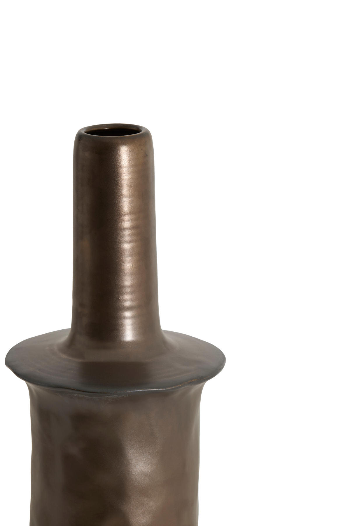 VASE Sennes Bronze Ø19,5/56 cm - Bronzefarben, Keramik (56cm) - Light & Living