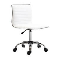 FRISEURSTUHL, Drehstuhl, Stahl PU, Weiß - Weiß, Metall (48/90/52cm) - HOMCOM