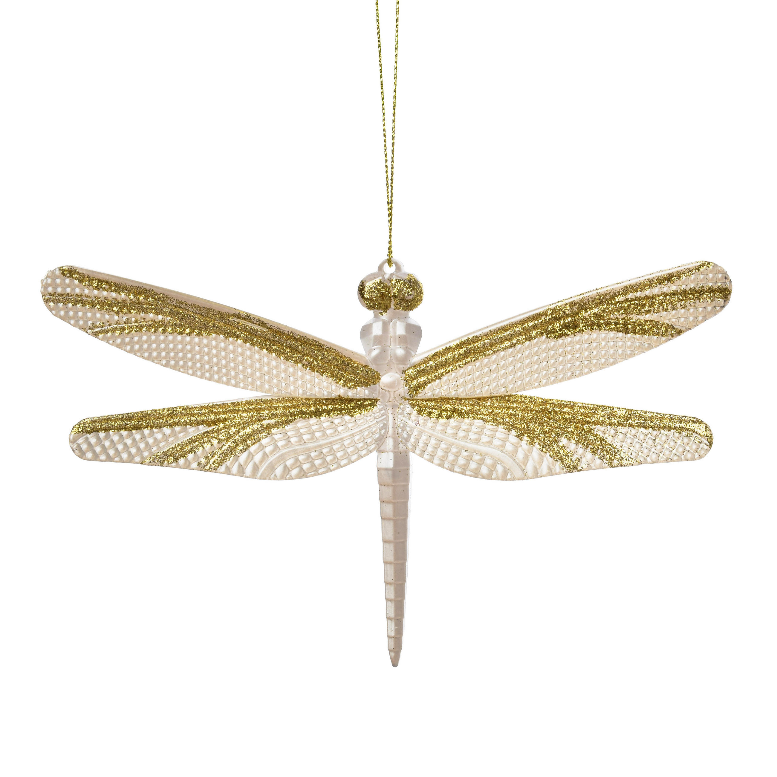DEKOANHÄNGER Santa Lila Libelle - Goldfarben, Kunststoff (10/2/16cm) - Mondex
