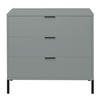 KOMMODE Erna 81x45x82 Pinie Green matt Lack - Grün, Holzwerkstoff (81/82/45cm) - 58aufmkessel