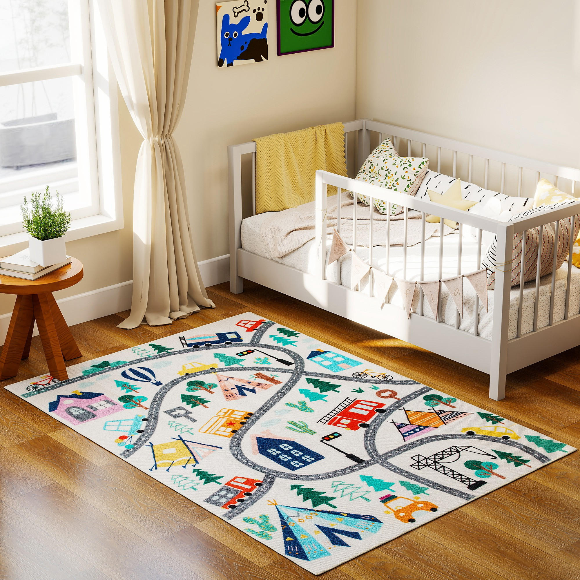 Thumbnail - Homcom Teppich, Mehrfarbig, Textil, 120x160 cm, rutschfest, Teppiche & Böden, Teppiche