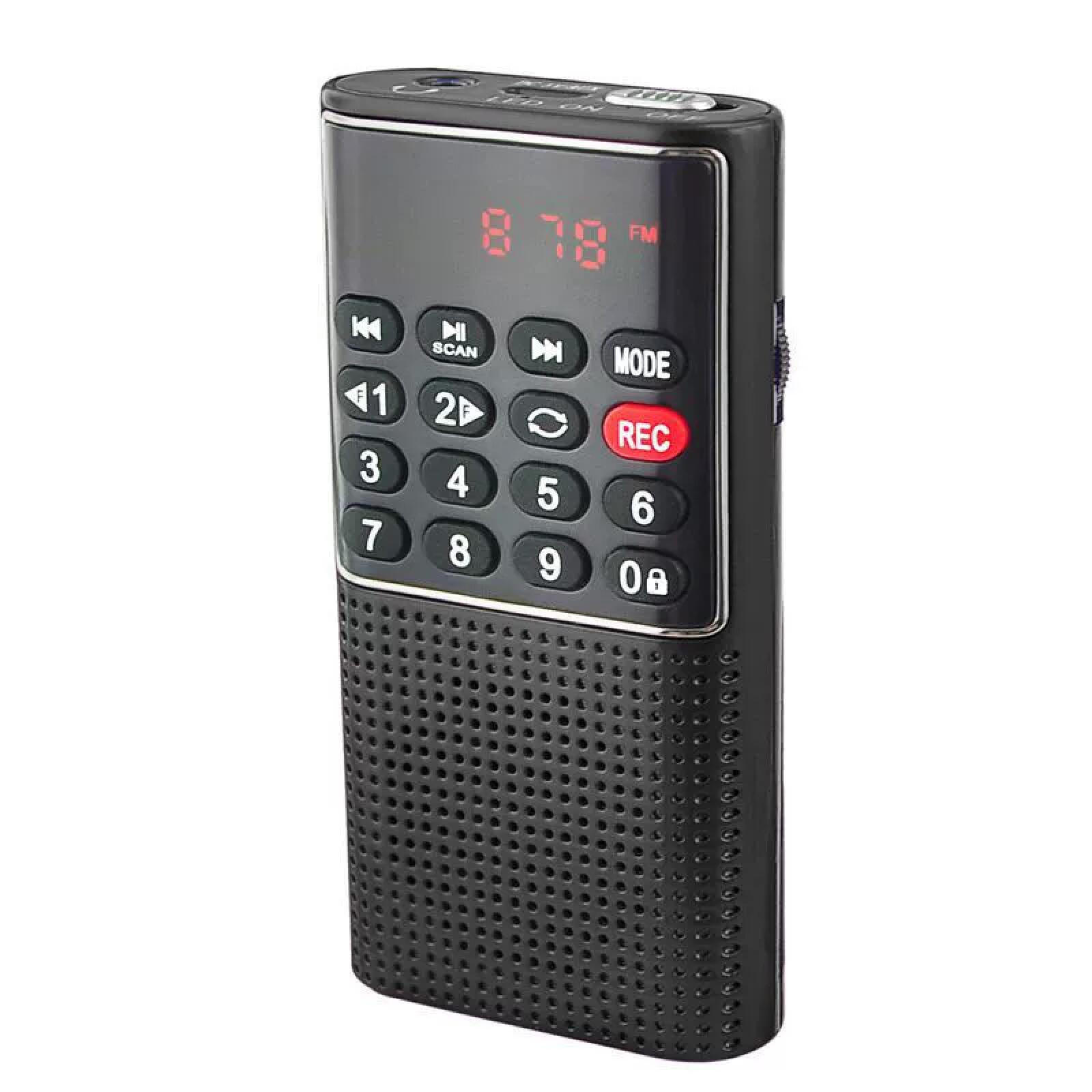 DCA Radio Schwarz 6.1x2.54x10 cm