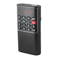 RADIO – Aufnahmefunktion – Schwarz - Schwarz, Kunststoff (10/6.1/2.54cm) - DCA