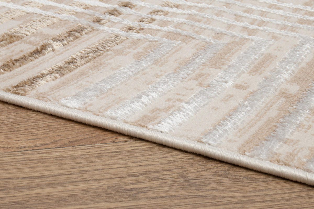 TEPPICH CRYSTAL Creme Burgund 200/300 cm - Rot/Creme, Textil (200/300cm) - Tapiso