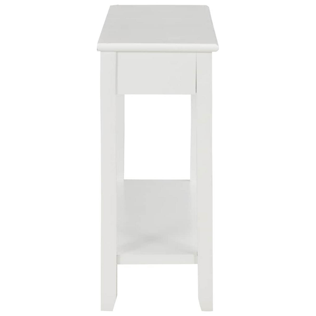 KONSOLENTISCH Weiss 110/35/80 Cm Holz - Weiß, Holz (110/35/80cm) - vidaXL