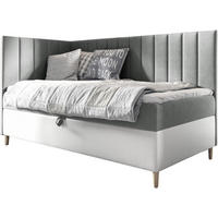 KINDERBETT MAYA 3 - Weiß/Grau, Holzwerkstoff (106/208cm) - Meblini