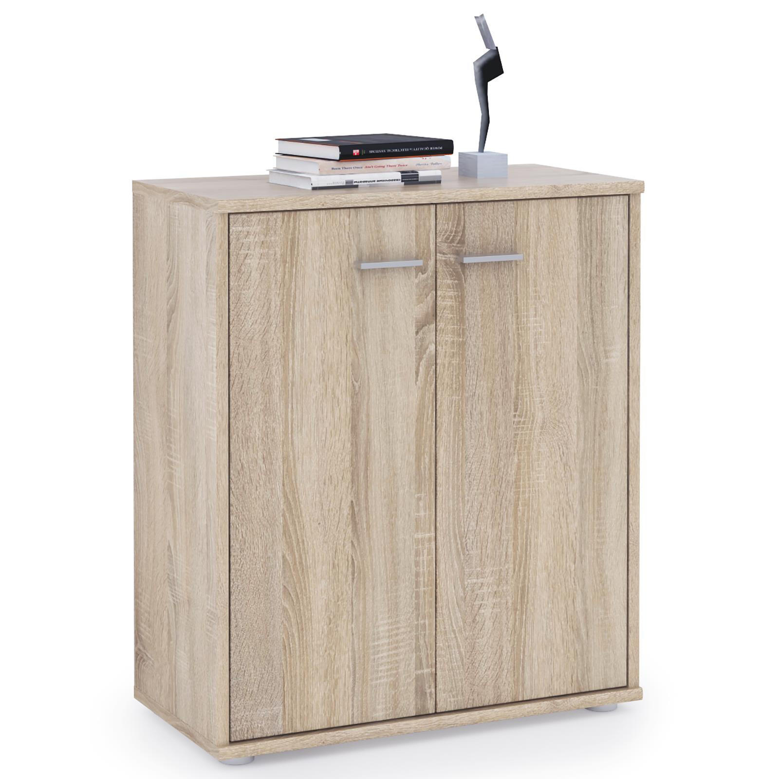 CARO-Möbel Kommode Sonoma Eiche 60x70x30 cm