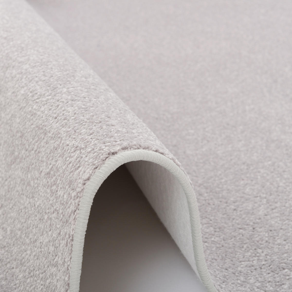 TREND VELOURS LÄUFER TEPPICH JOY - Hellgrau, Textil (80/400cm) - Snapstyle