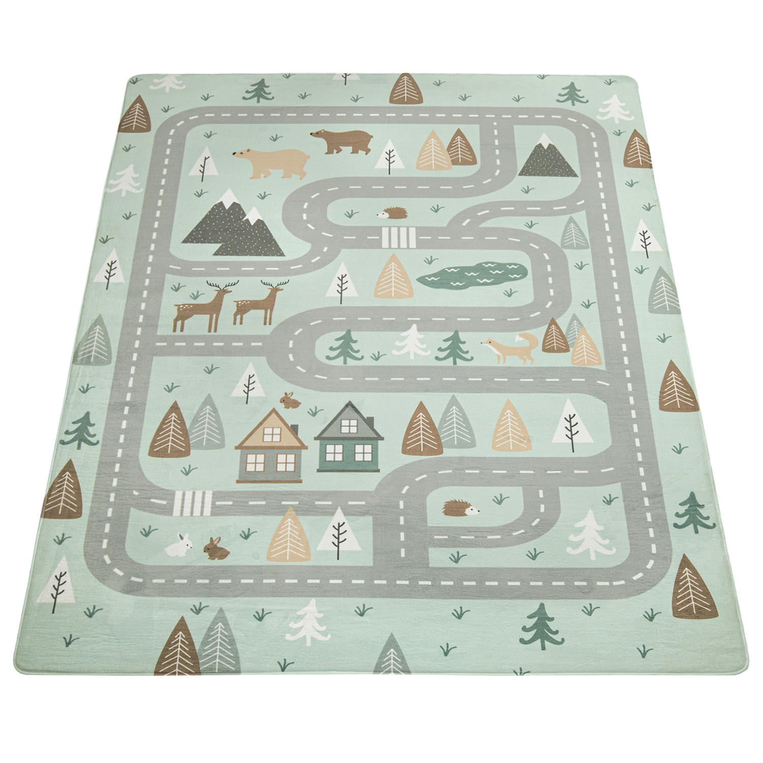 Paco Home Kinderteppich Türkis 155x230 cm