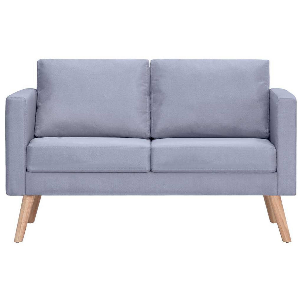 2-SITZER-SOFA Frankenberg - Hellgrau, Holz (116/73/70cm) - Nettlife