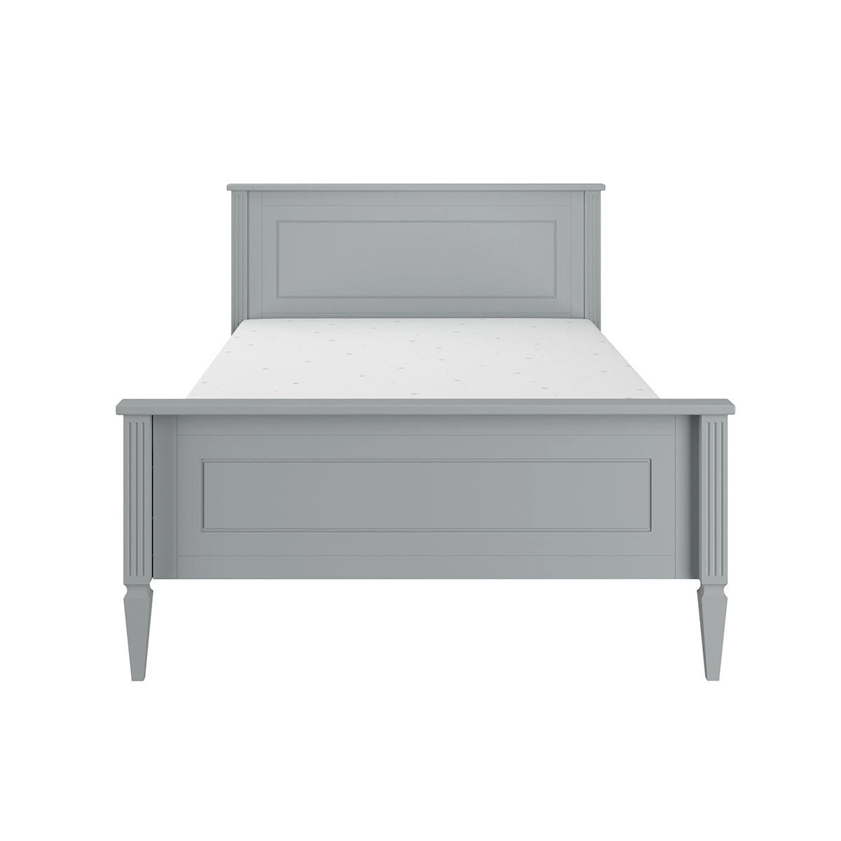 BETT 120/200 Ines Grau - Grau, Holzwerkstoff (120/200cm) - Petits-meubles